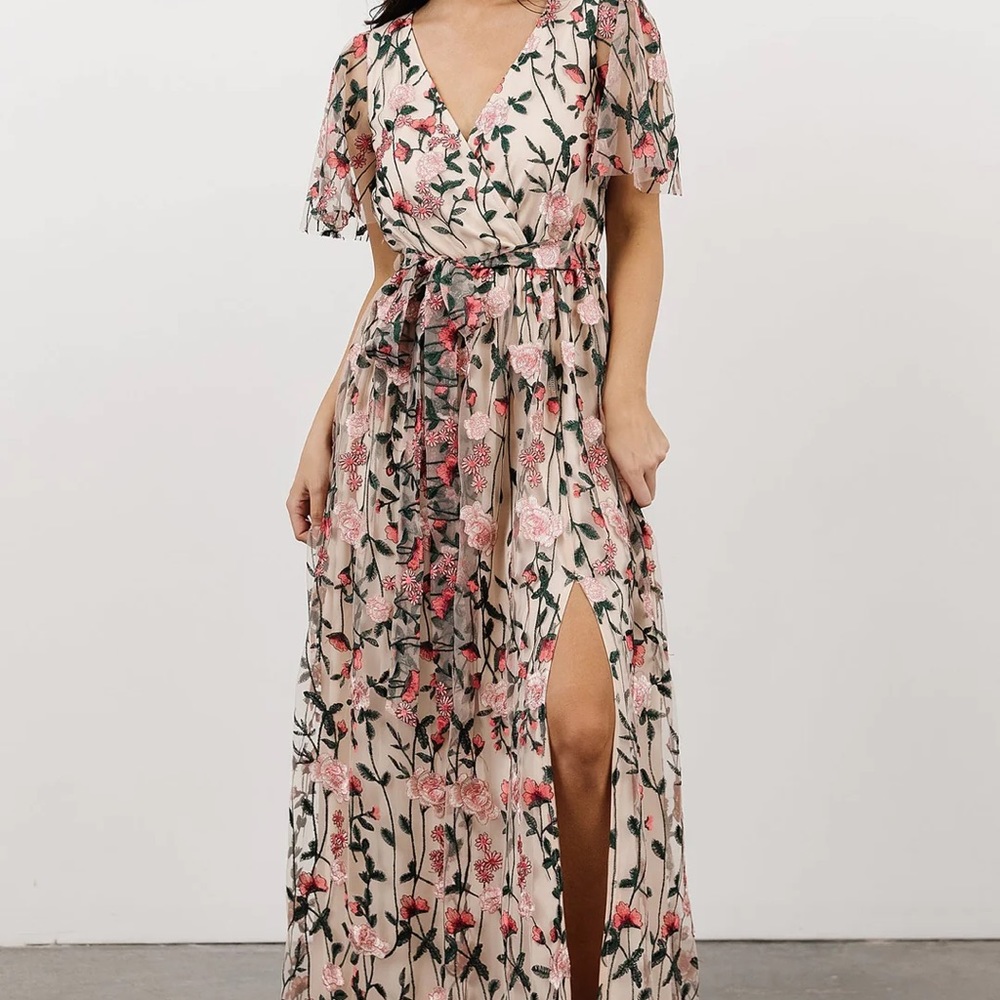 Baltic Born Marseille Embossed Maxi Dress